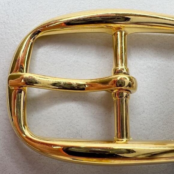 Vintage Gold Tone Simple Basic Belt Buckle for up to 1 Inch Belt - Picture 4 of 8